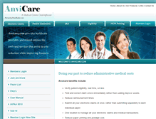 Tablet Screenshot of freeclaims.anvicare.com